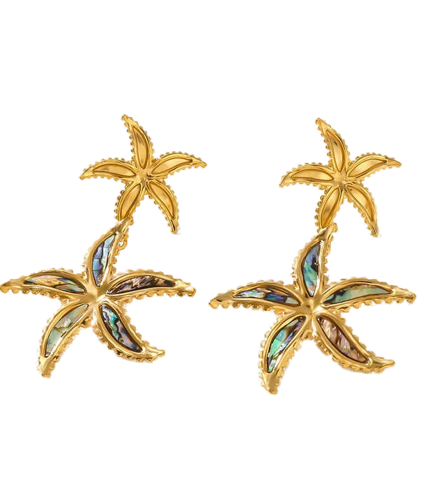 Starfish Pearl Earrings